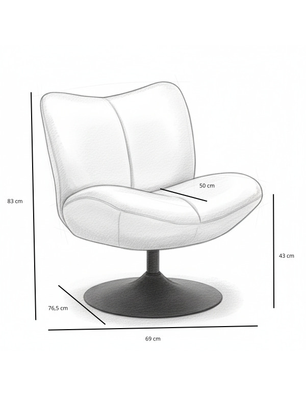 Pasukamas fotelis Lisa