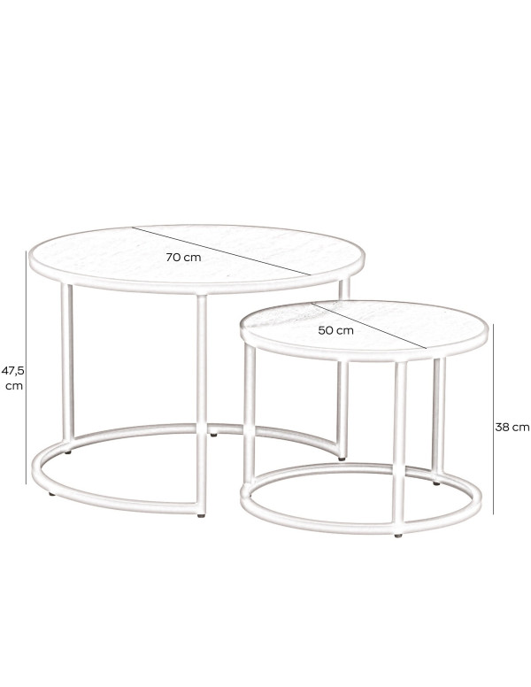 Kavos staliukų rinkinys "Sef"